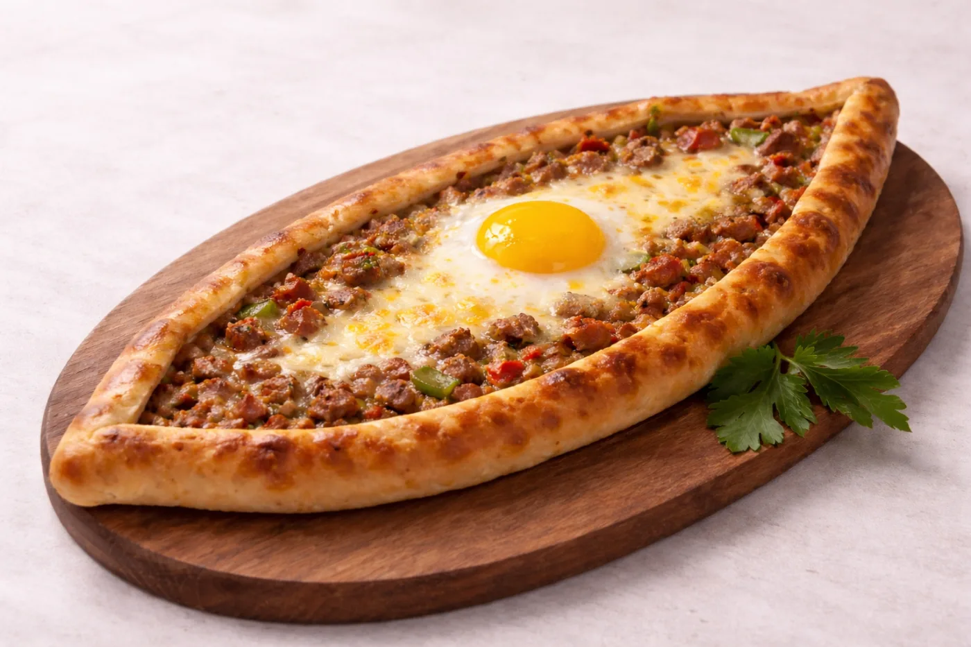 Kuşbaşı Yumurtalı Pide